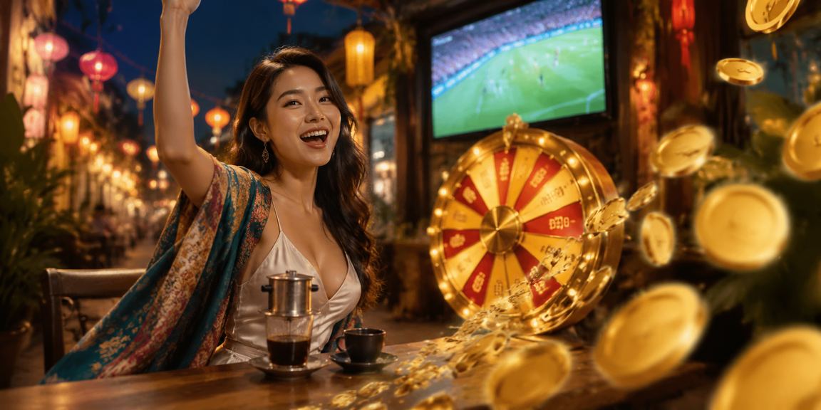 Người chơi tại Hội An trải nghiệm roulette trực tuyến trong không gian cà phê yên tĩnh