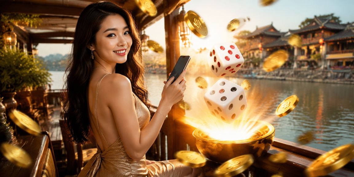 Người chơi tại Huế thử nghiệm tài xỉu trực tuyến trong quán cà phê buổi tối yên tĩnh