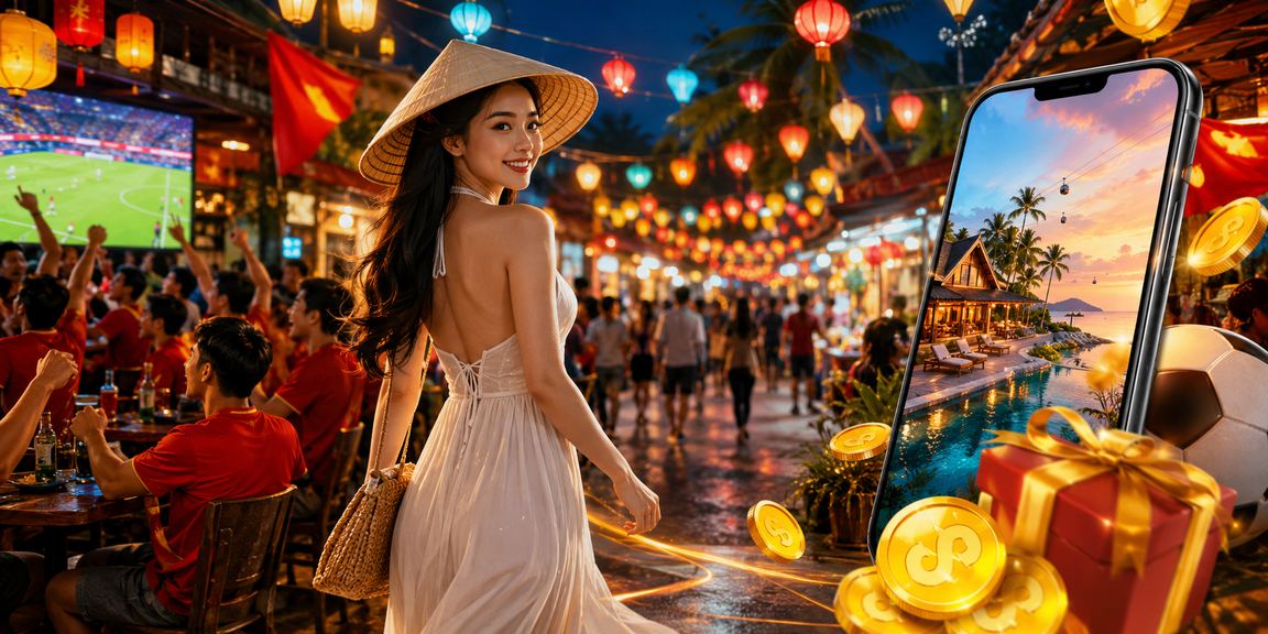 Người dùng truy cập nền tảng 654 trên thiết bị di động tại Phú Quốc